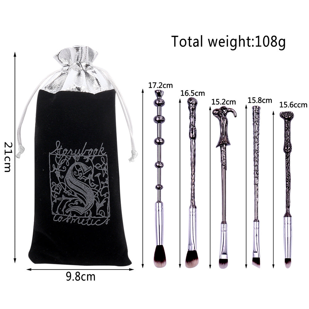 5-Piece Makeup Brush Set for Eye Makeup